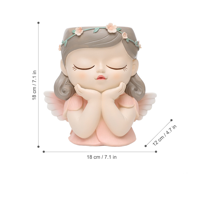 Whimsical Forest Elf Succulent Pot - for Office Desk or Home Garden