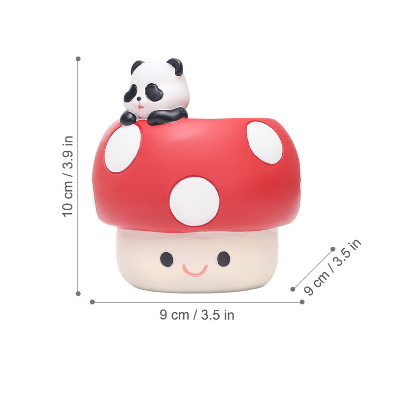 Little Forest Den Mushroom House Planter - Whimsical Resin Pet Pot for Succulents & Cacti, Adorable Desk Decor