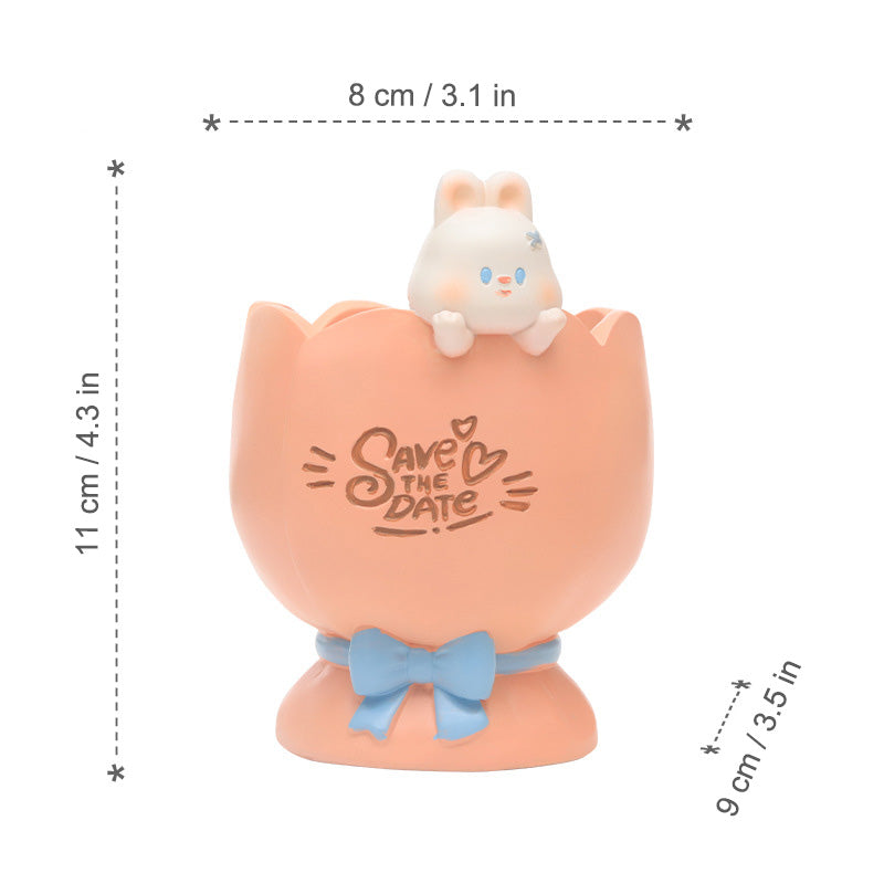 Joy With You Resin Succulent Pot for Desk