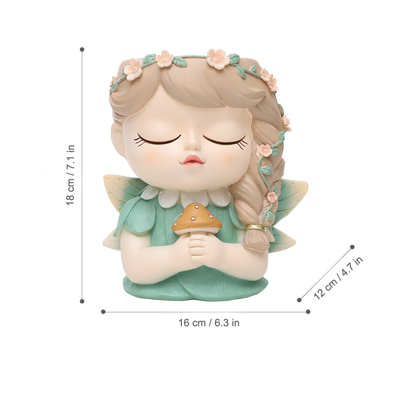 Whimsical Forest Elf Succulent Pot - for Office Desk or Home Garden