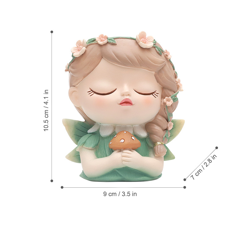 Whimsical Forest Elf Succulent Pot - for Office Desk or Home Garden