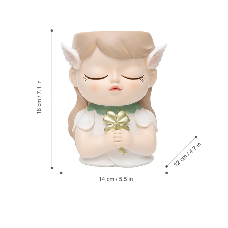 Whimsical Forest Elf Succulent Pot - for Office Desk or Home Garden