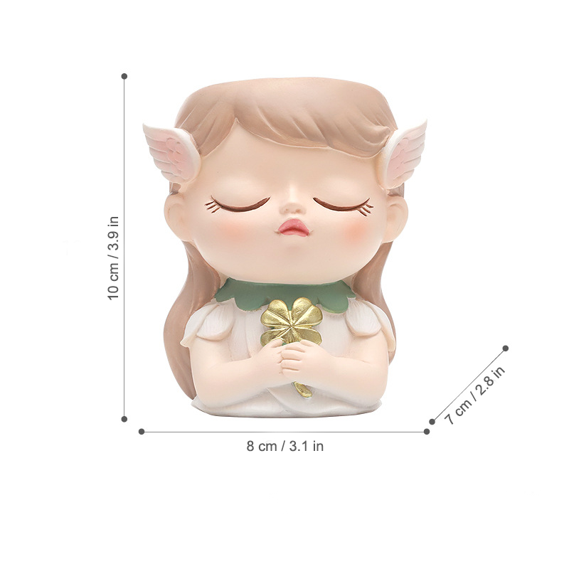 Whimsical Forest Elf Succulent Pot - for Office Desk or Home Garden