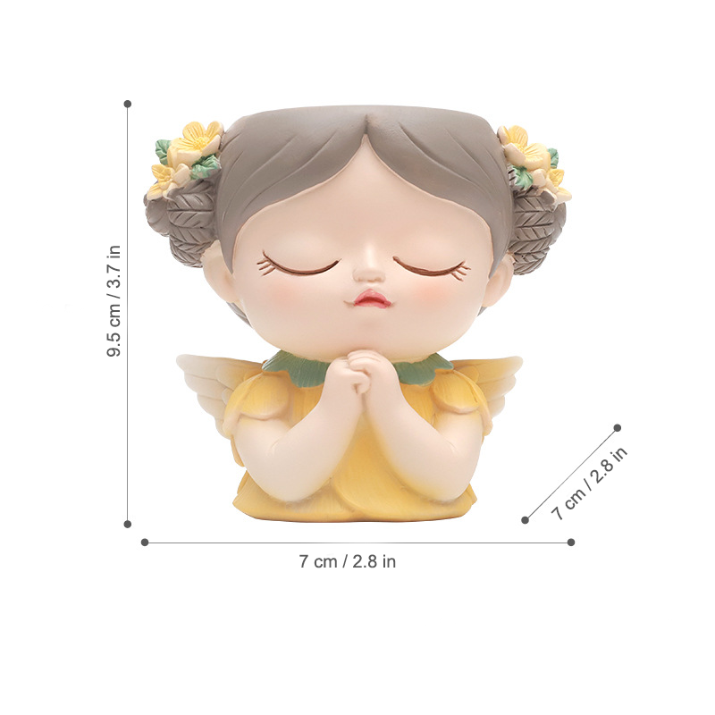 Whimsical Forest Elf Succulent Pot - for Office Desk or Home Garden