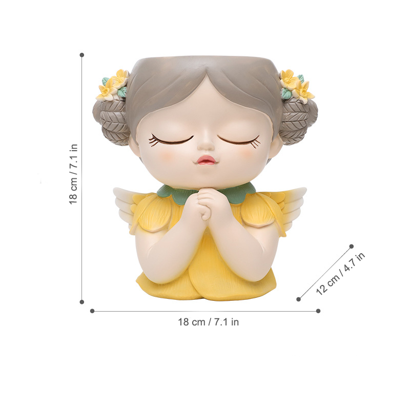 Whimsical Forest Elf Succulent Pot - for Office Desk or Home Garden